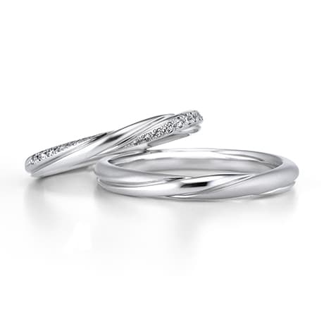 結婚指輪「Bloomin'」｜銀座ダイヤモンドシライシ