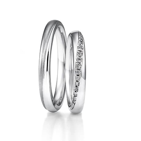 結婚指輪「Spiral 3Mmat,4L」｜銀座ダイヤモンドシライシ