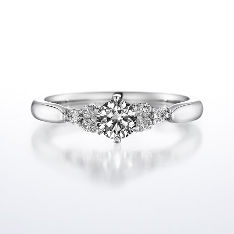 婚約指輪「Bouquet クレッセント」｜銀座ダイヤモンドシライシ