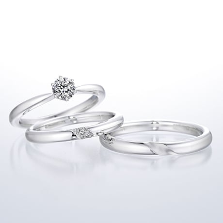 ダイヤモンドシライシの中でも【未使用】【ダイヤ0.307ct】銀座ダイヤモンドシライシ婚約指輪セット
